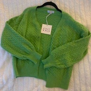 Green Knit Cardigan from Verge Girl